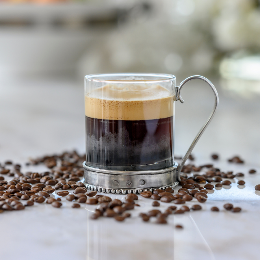 Classic Glass Coffee Mug for Modern Table Settings