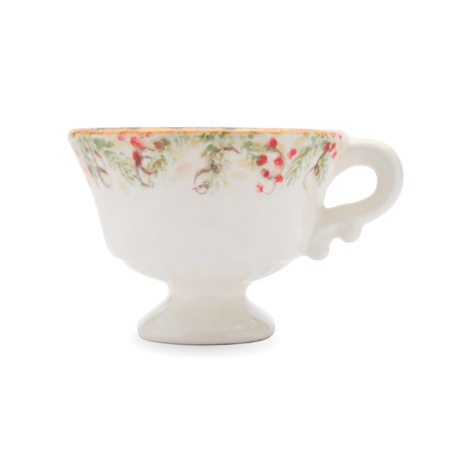 Ceramic Coffee Mug with Decorative Finish Profile