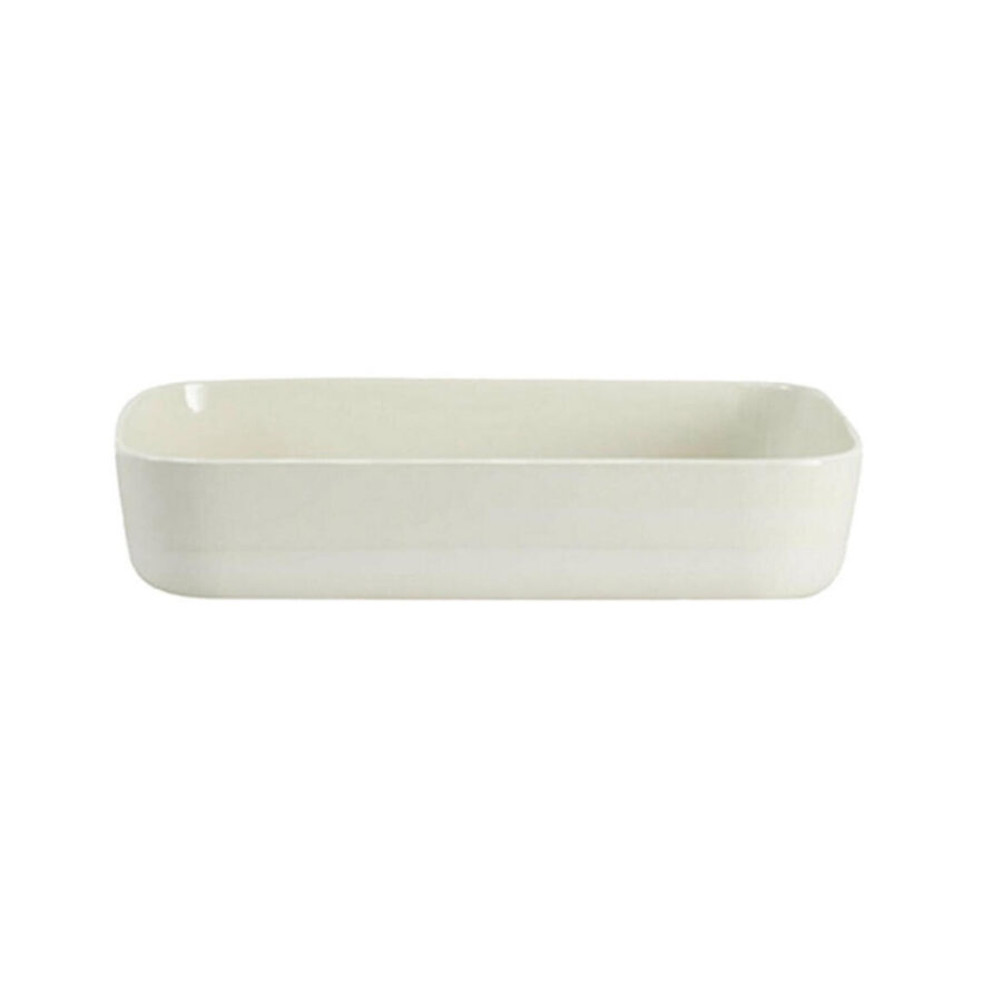 Modern Chalk White Large Serving Platter