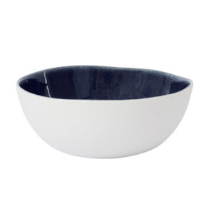 Sculpted Midnight Blue Serving Bowl