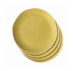 Golden Broom Four-Plate Dinner Set